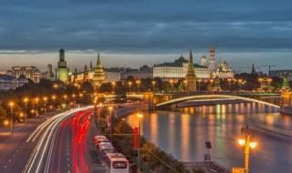 在莫斯科郊外的晚上